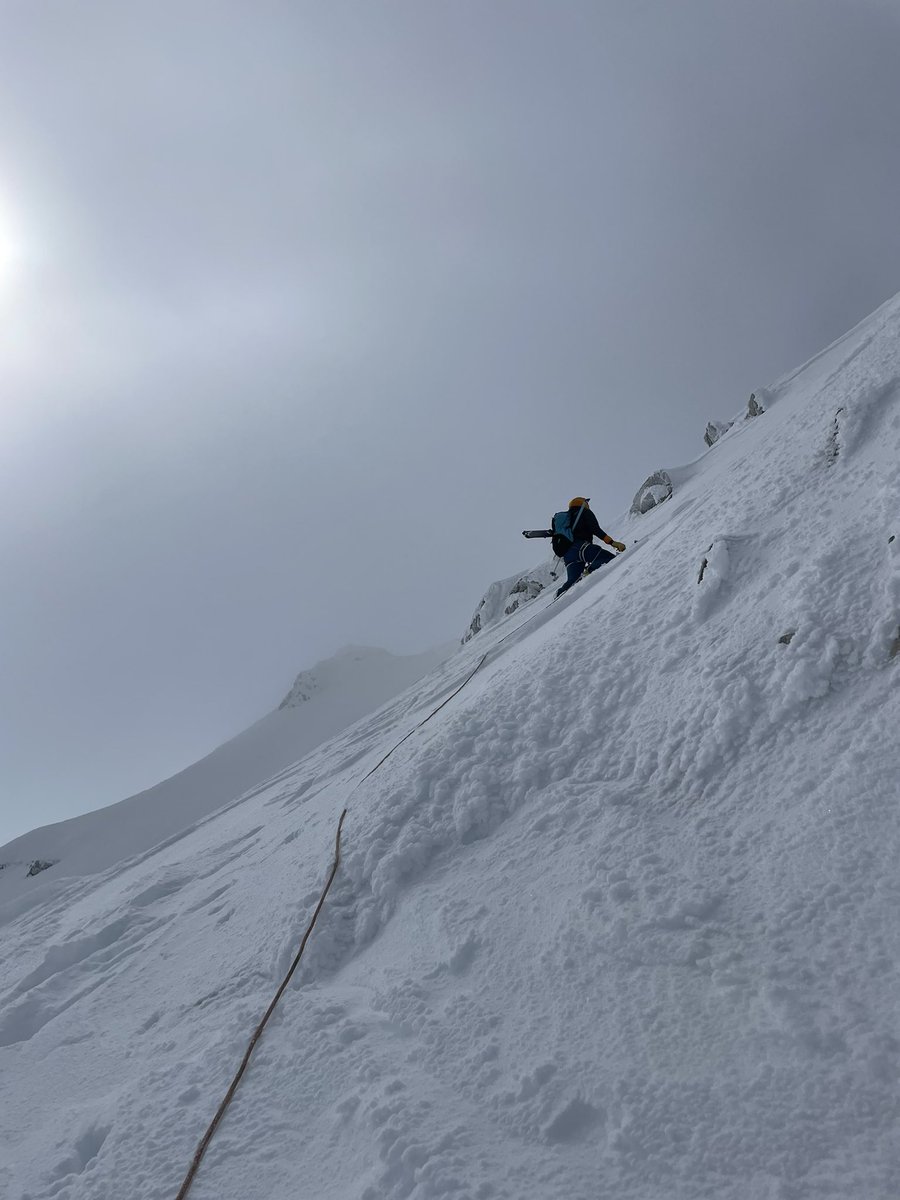Not what I would call your average May ski day. NE Arrete of Wedge Mountain with <a href="/Skiericcarter/">Eric Carter</a> - 30 to 50cms of pow and cold temps until noon meant a lot of trail breaking. Things will likely go nuclear with the warming temps up high but that was a mighty fine morning!