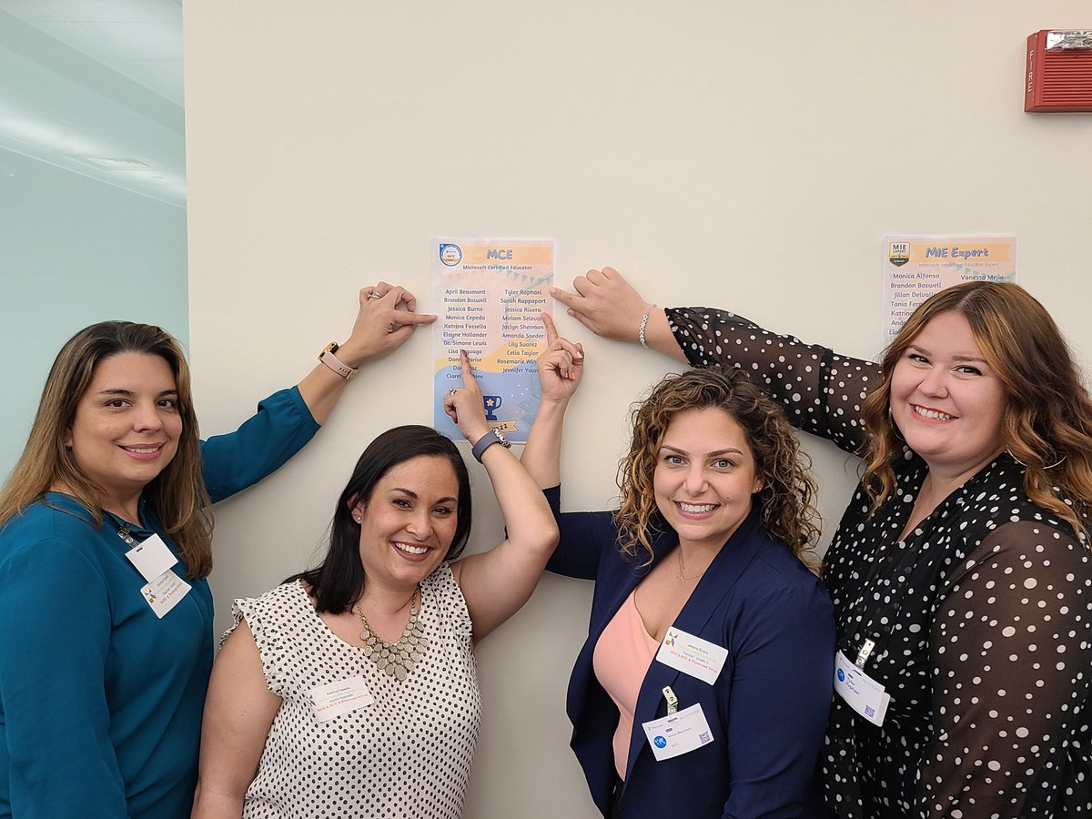 MCEs in the house! <a href="/MicrosoftEDU/">Microsoft Education</a> <a href="/MicrosoftTeams/">Microsoft Teams</a> #MIEExpert #MCE #MicrosoftEDU <a href="/MrsCepedasClass/">MACepeda</a> <a href="/mrsraphaelsroom/">Tyler Raphael</a> <a href="/MsFossella/">Katrina Fossella</a>