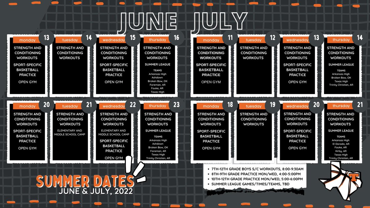 Summer Basketball information ⬇️