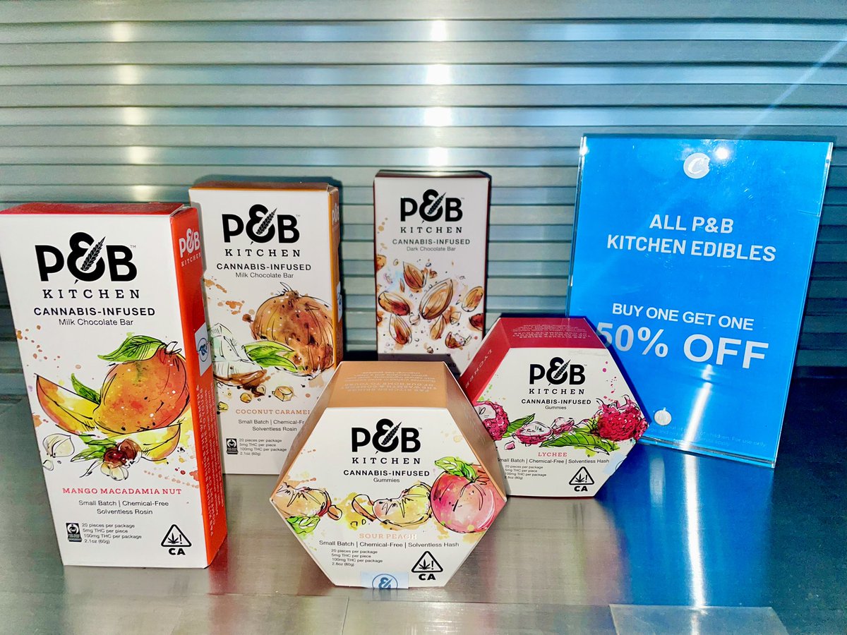 Cookies Hayward (@cookies_hayward) on Twitter photo Have you tried these delicious and #SOLVENTLESS edibles by <a href="/pandbkitchen/">pandbkitchen</a> yet? Right now is a great time cuz they are currently buy one, get another one 50% off at <a href="/Cookies_Hayward/">Cookies Hayward</a> !!!! #cookieshayward <a href="/papaandbarkley/">Papa & Barkley</a> #edibles #Weedmob #cannabis #bayarea #SALE Have you tried these delicious and #SOLVENTLESS edibles by <a href="/pandbkitchen/">pandbkitchen</a> yet? Right now is a great time cuz they are currently buy one, get another one 50% off at <a href="/Cookies_Hayward/">Cookies Hayward</a> !!!! #cookieshayward <a href="/papaandbarkley/">Papa & Barkley</a> #edibles #Weedmob #cannabis #bayarea #SALE