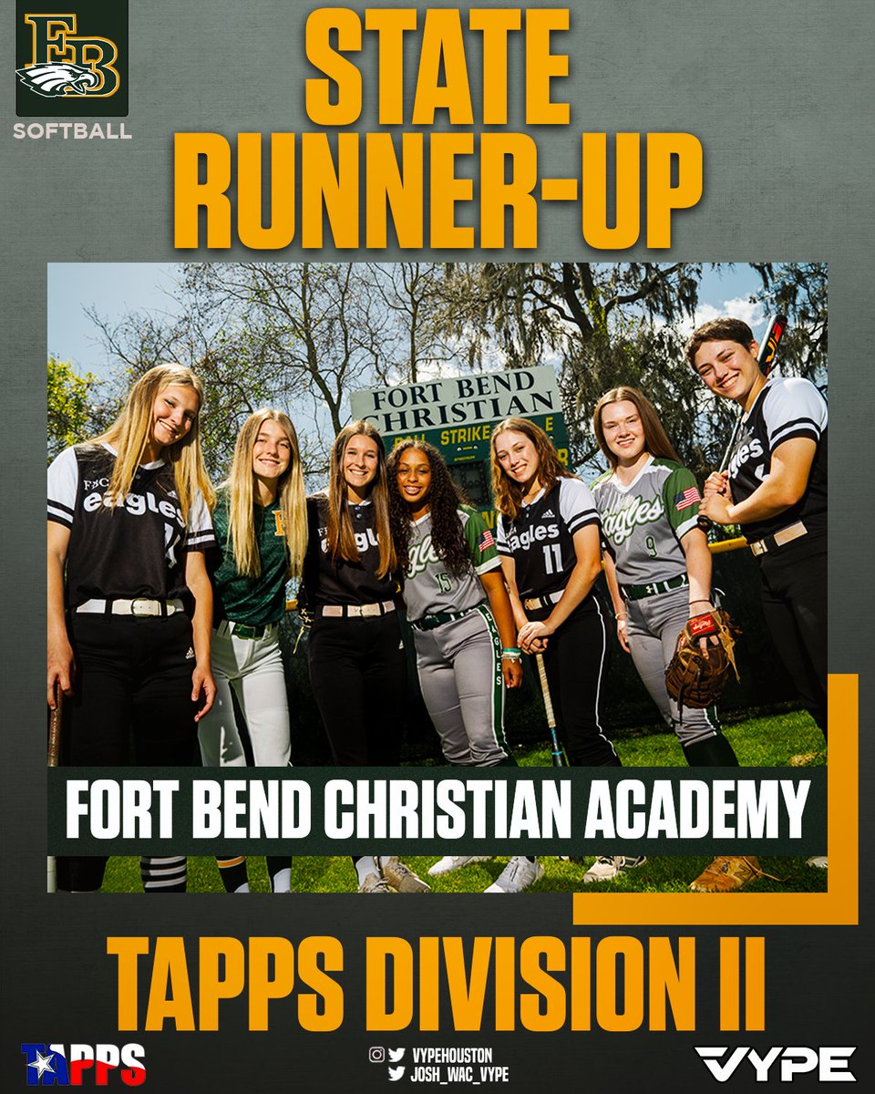 vypehouston's tweet image. A great season comes to a close for @FBCAathletics softball as TAPPS Division II State Runner-Ups. #vypecampus