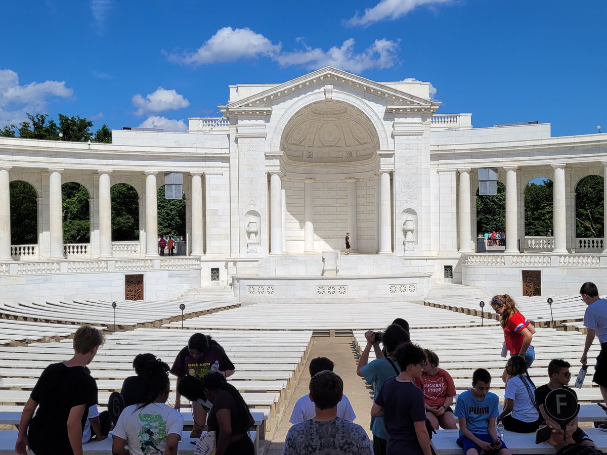 GMNorth's tweet photo. Kids were great at Arlington National Cemetery! #DC2022 https://t.co/bvyQyxAvZz