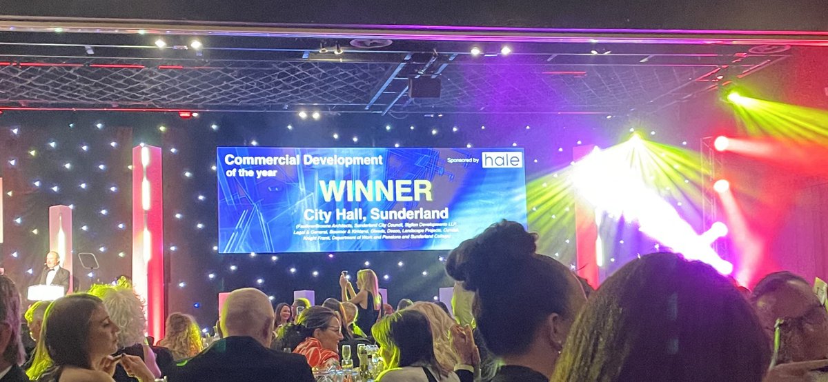 Neil_buzzard's tweet photo. And another - Commercial Development of the Year #NEProp better photo this time (shoulder getting better?) https://t.co/bm0TDI3UMn