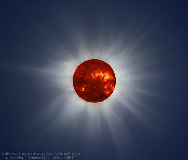 @RAMMuseum The apparent #SolarSymbol on the shirt looks like it could be a type of #RayedSunSymbol that combines the red disk of the sun with the white rays of the sun's corona which are only seen during #TotalSolarEclipses.

Compare it with this composite photo that combines sun & corona.