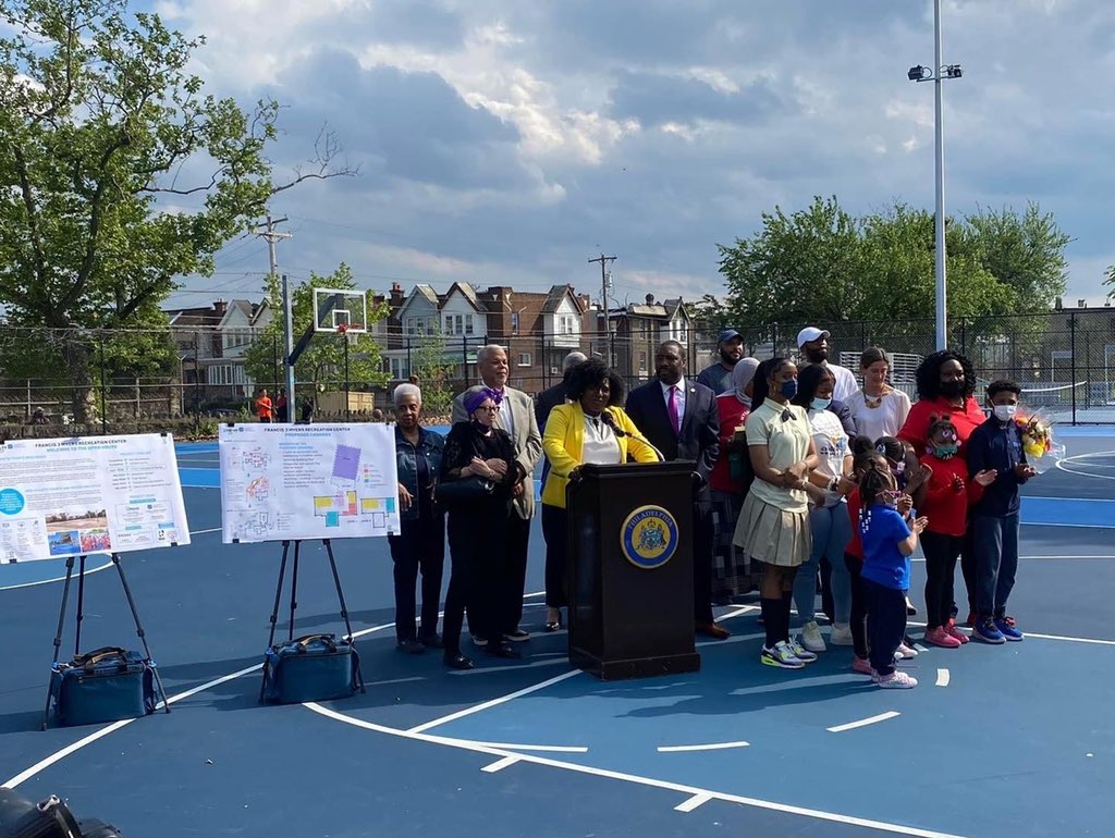 TonyWilliamsPA's tweet photo. I’m thankful for the incredible work we’ve been able to get done at the Francis J Myers Recreation Center in SW Philly!! This $4.5 million investment in quality facilities is to help reduce gun violence and empower a new generation of leaders. Our community work will never stop. https://t.co/oLH4x8hHa4