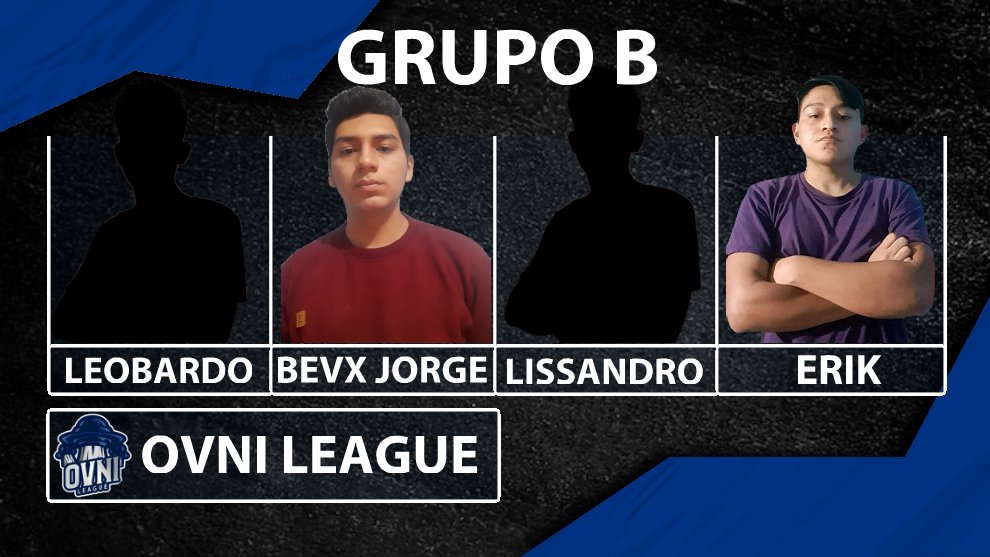#ClashRoyale | #OvniLeague

👽GRUPO B👽
1. <a href="/LeobardoY21/">leobardoY</a>🇻🇪
2. @_xJorgex17🇧🇴
3. @iamLissandro_🇲🇽
4. @Erik_HernandezS🇬🇹