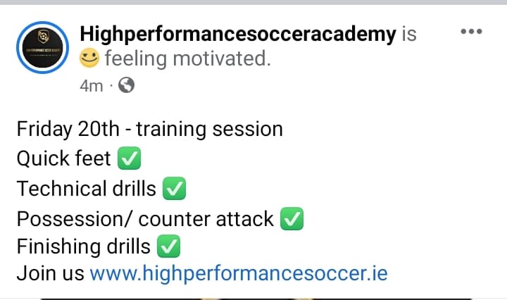 Fridays sessions ⚽️💪
highperformancesoccer.ie