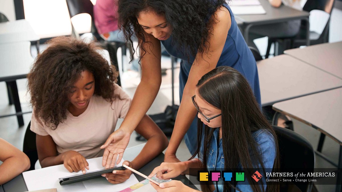 PartnersAmerica's tweet photo. 📢 #EFTW es un programa de #STEM (ciencias, tecnología, ingeniería y matemáticas) en el que los y las estudiantes exploran nuevas ideas, aprenden sobre la tecnología y crean proyectos con PROPÓSITO. Más información: https://t.co/3Lsmotcyi9 #LoCreamosJuntos #EngineerForTheWeek https://t.co/Eyu3FyfdCn