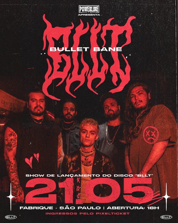maquinaprofanaf's tweet photo. #MaquinaProfanaFest: Bullet Bane - Faz show de lançamento de BLLT neste sábado em SP
Inscreva-se No #Blog, Compartilhe. Apoie o #Underground Seu Apoio é Muito Importante👇🎧🤘
https://t.co/f3sxyW2XGZ
#BulletBane #Bllt #Show #NewAlbum #Album @TedescoMidia https://t.co/i2TOwVtYKr