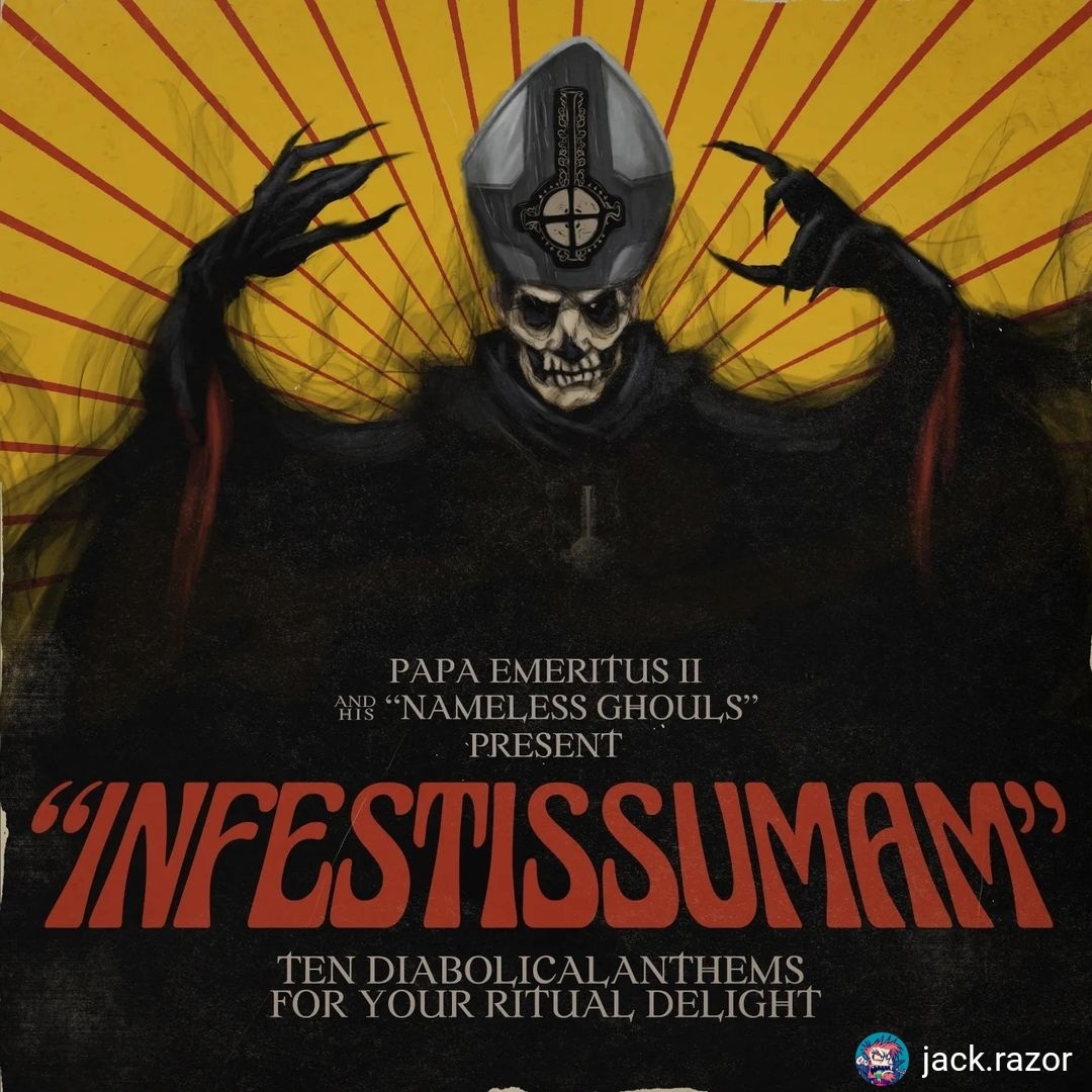 LegionOfGhost's tweet photo. via @JackRazorArt on IG:

INFESTISSUMAM (2013)

based on the original art by #ZbigniewMBielak 

https://t.co/v4RJ4kJxFm

#jackrazor #jackrazorart #papaemeritusii #namelessghouls #infestissumam #ghost #ghostbc #thebandghost #thebandghostbc #ghostfanart #fanart #legionofghost https://t.co/lWJ7qPkFvM