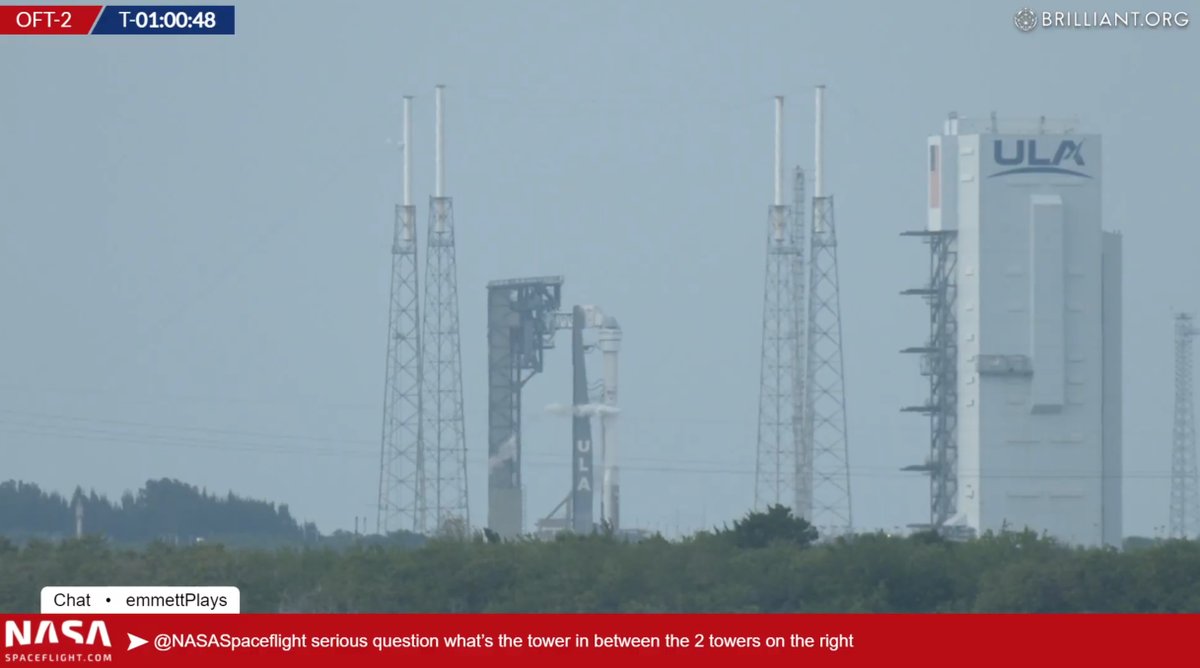 T-60 minutes to Starliner OFT-2 launch to the ISS on ULA's Atlas V from SLC-41!

We're live with our own cameras and commentary:
youtube.com/watch?v=_5KGeP…