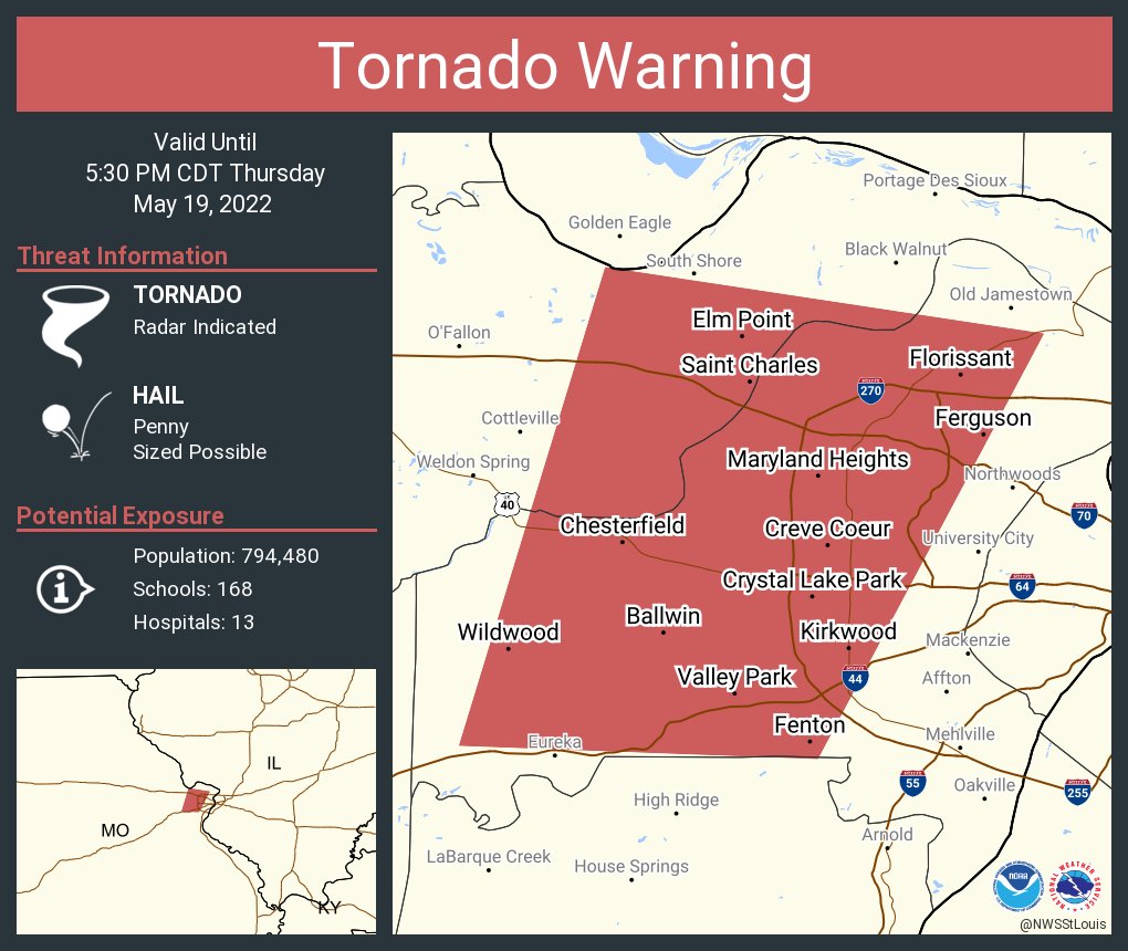 Tornado Warning St Louis Mo 2025 Dates 