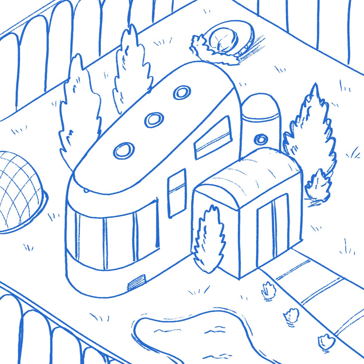 Here's another Sketch for Soul Estates. You'll be able to purchase them with $Screams.