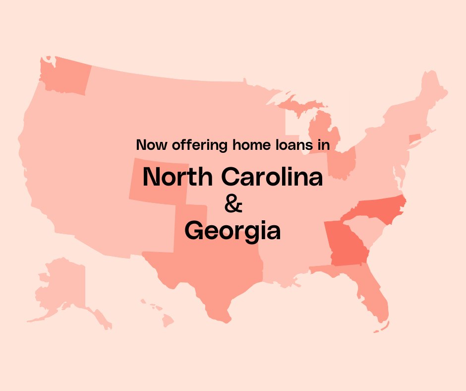 Tomo is growing! We're now offering home loans in North Carolina and Georgia. Can we get a 🙌?! 

Learn more at hellotomo.com 

#mortgage #realestate #fintech