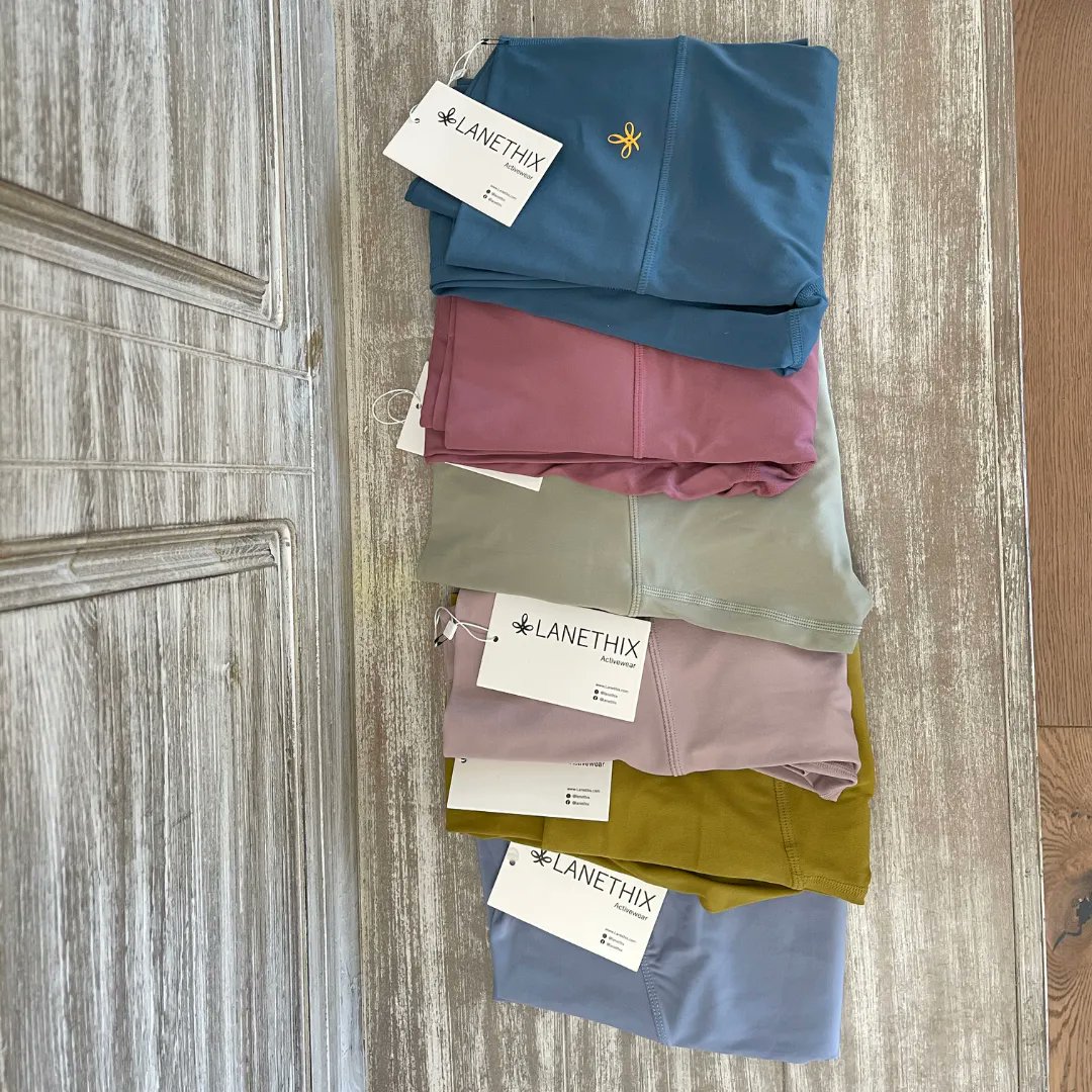lanethix's tweet photo. Which shade of our Lanethix Capri leggings is your fave?! Trick question, we know you love them all. 😉  Our 20-inch leggings in these colors are available today! 

#lanethix #yogafashion #yogapants #smallbusiness #align #tummycontrol #availableonamazon #activewear #yogawear https://t.co/N3uvfqUqid