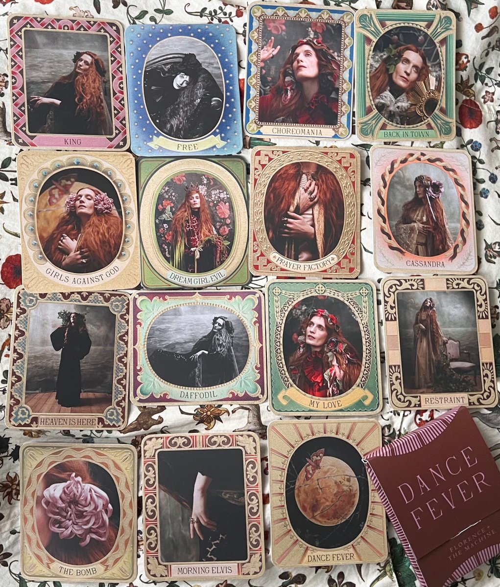 coupdemain's tweet image. 🌜✨ we have a full set of florence + the machine's rare limited-edition #dancefever trading cards to give away! 🗡
RT (and listen to 'girls against god' 3 times) + follow @coupdemain to enter the draw to win 🏹