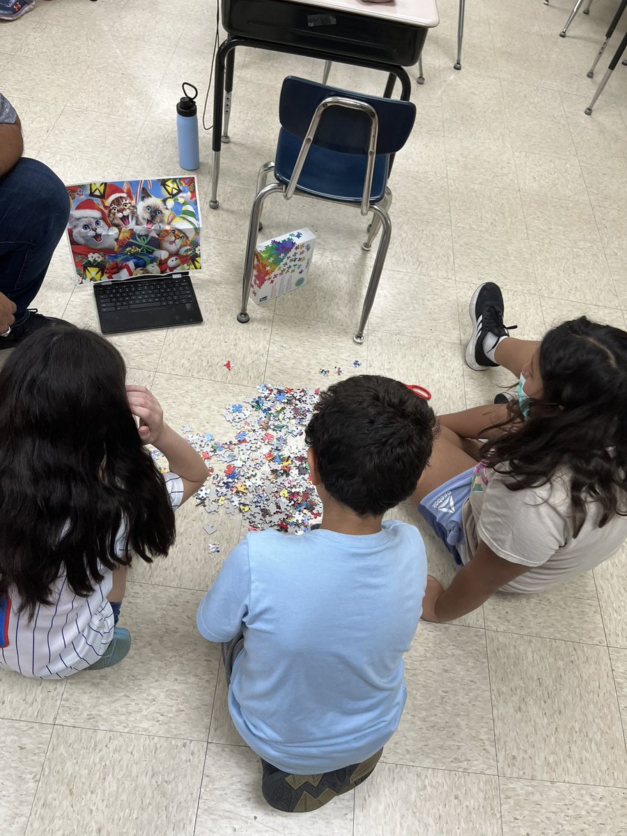 MrsEstand's tweet photo. P for Puzzle day brought a variety of puzzles into our classroom- some riddles, some online puzzles, some big , some small! They were all a welcome challenge for us! #d123 #d123cov https://t.co/nz2jrEmRJK