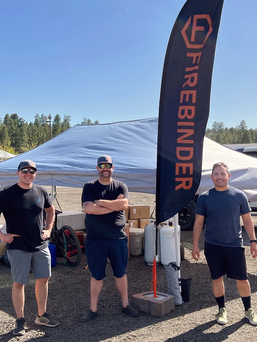 FireBinderUSA's tweet photo. Booth C4 is looking dynamite 🧨 #OverlandExpo West opens tomorrow at 8AM and #FireBinder is here and ready for our debut! 🔥 https://t.co/dfiiCDfIGc