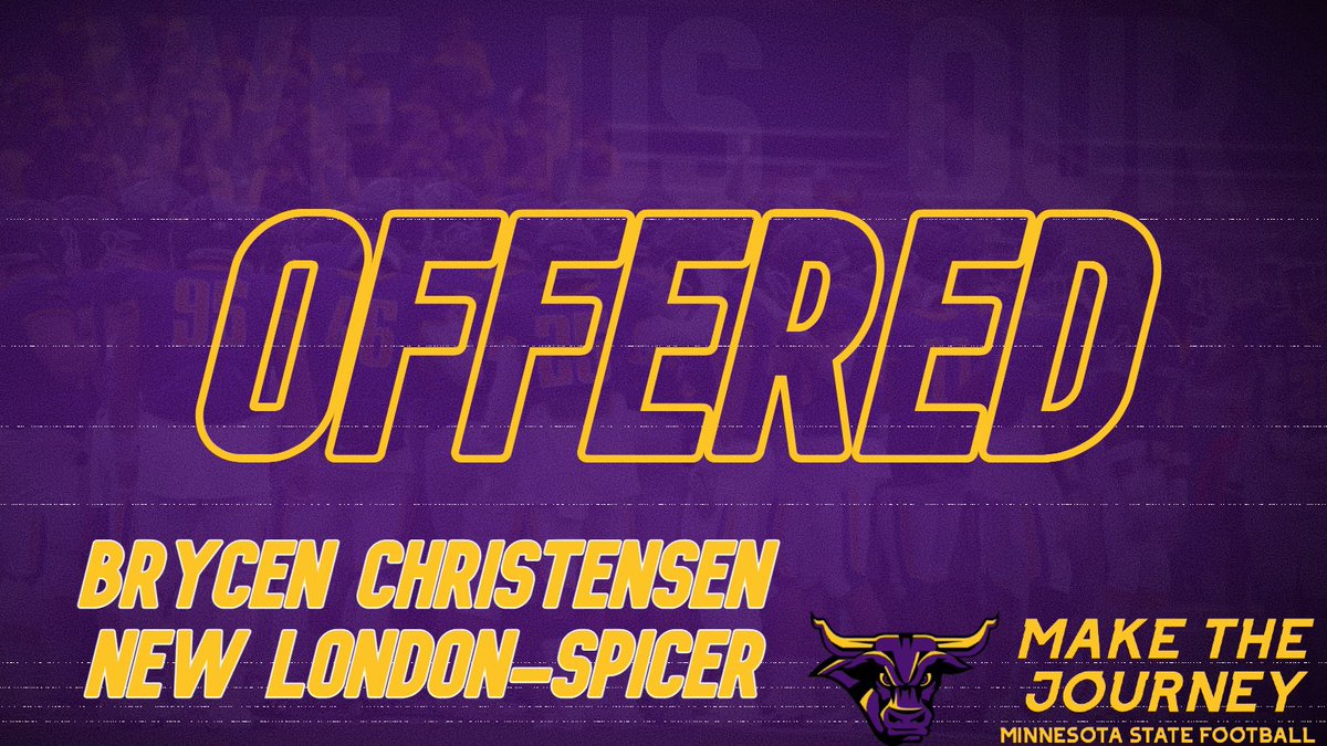 I am very honored and excited to have received an offer from Minnesota State Mankato! <a href="/Coach_Boes/">Bryan Boesen</a> <a href="/CoachHJones/">Houston Jones</a>