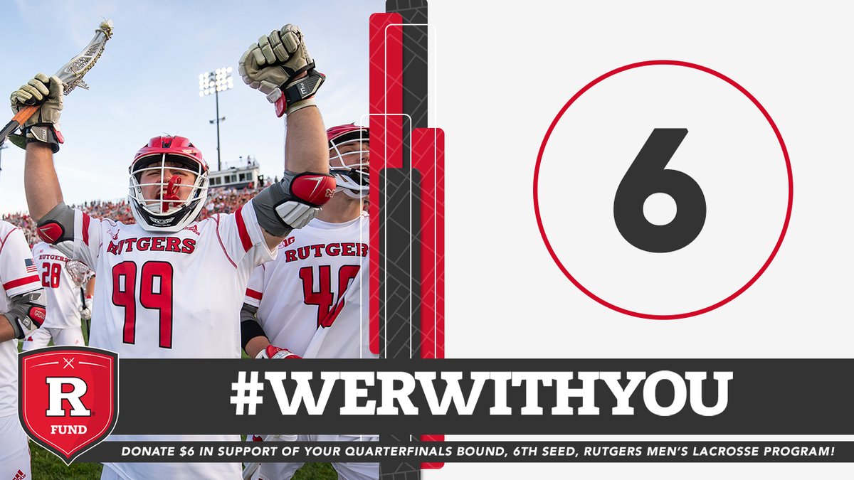 R_Fund's tweet photo. 🚩 l #TraditionThursday
#6 seed, @RUmlax, takes on Penn in the Quarterfinals of the @NCAALAX Tournament!
#16 ranked, @RutgersWRowing, is headed back to the NCAA Rowing Championships!
Show both programs that #weRwithU by making a gift today!
➝ https://t.co/QPjrzvJZIc https://t.co/ZxcUxvIC3W