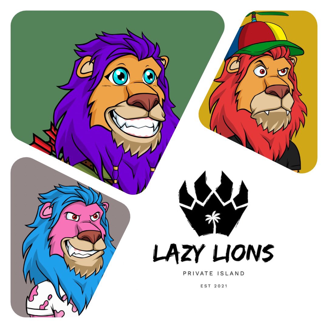 stretch_kyle's tweet photo. @ChuckLiddell @RoarRaider @LazyLionsNFT @goldhuntgame @GoobersNFT @JRNYcrypto @JRNYclub @thetronwars @CosmicLabsNFT @garyvee Not able to be at Veecon but did get myself a #ModestMoose Love my @LazyLionsNFT #ROAR #Strategizing https://t.co/Ww08efbFmq