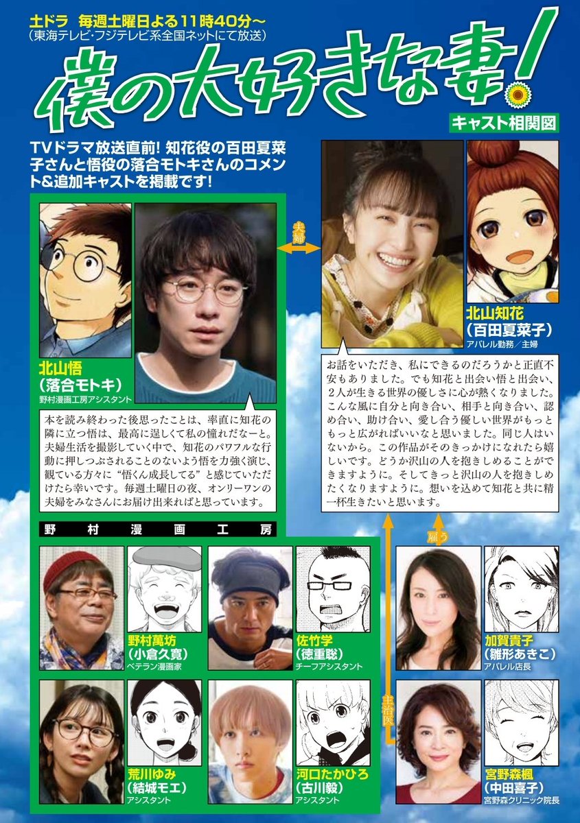 本日発売の「月刊コミックバンチ」7月号に『#僕の妻は発達障害』最新第28話が掲載されました✨
さらに、TVドラマ「#僕の大好きな妻!」メインビジュアルポスターが特別付録に🌻
🔻ぜひお手に取っていただければ幸いです😊
https://t.co/h4vg38gBPa