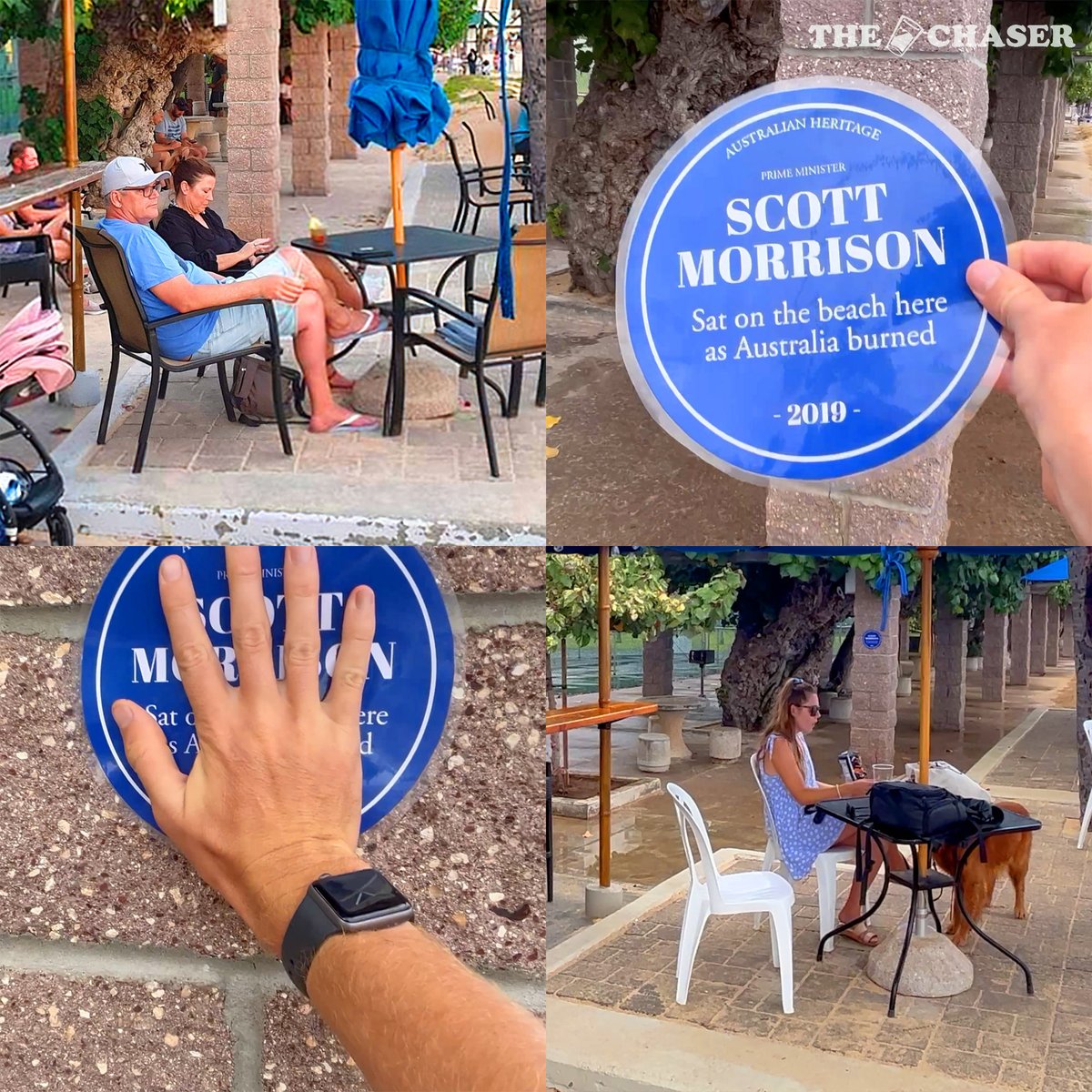 chaser's tweet image. Sorry we've been missing during this major national event - had a much more important vacation in Hawaii