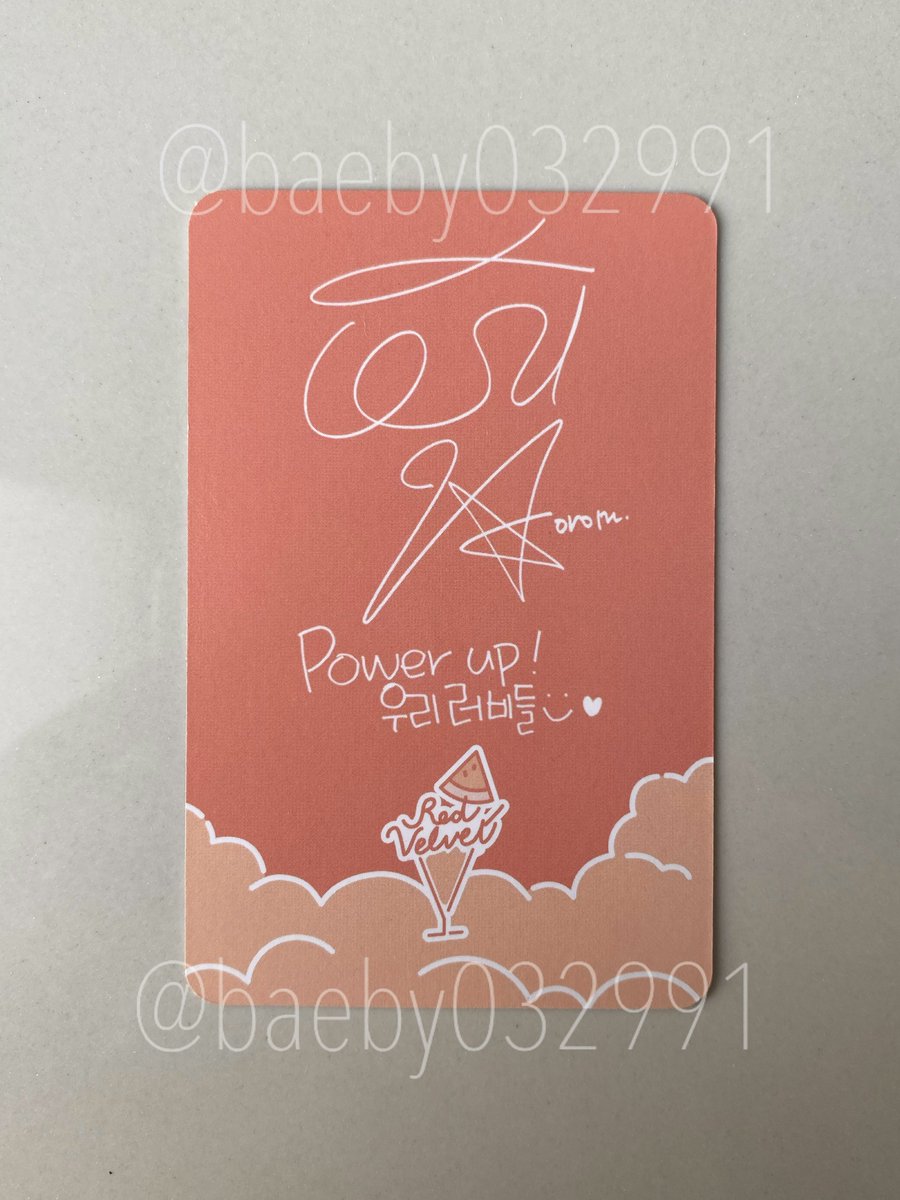 baeby032991's tweet photo. 💌พร้อมส่ง💌

🐰การ์ด ไอรีน power up
📮ราคา 450฿ รวมส่ง 

สนใจสอบถามทาง dm ได้เลยค่า
#ตลาดนัดรวว #ตลาดนัดrvv #ตลาดนัดredvelvet https://t.co/bSmRWotzbR