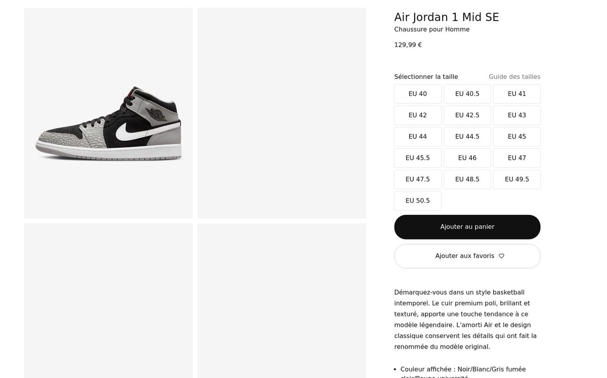 raffle_sneakers's tweet photo. RESTOCK Air Jordan 1 Mid Se on Nike

BE: https://t.co/jEmAInnFWb
DE: https://t.co/aQEOzGoOjO
ES: https://t.co/5mIjuwhrZF
FR: https://t.co/dhfjFjb25H
GB: https://t.co/gUG4nVFSzH
IT: https://t.co/V4VbRQxOjG
NL: https://t.co/jjmFsbARhx https://t.co/nLFYJEgTwl