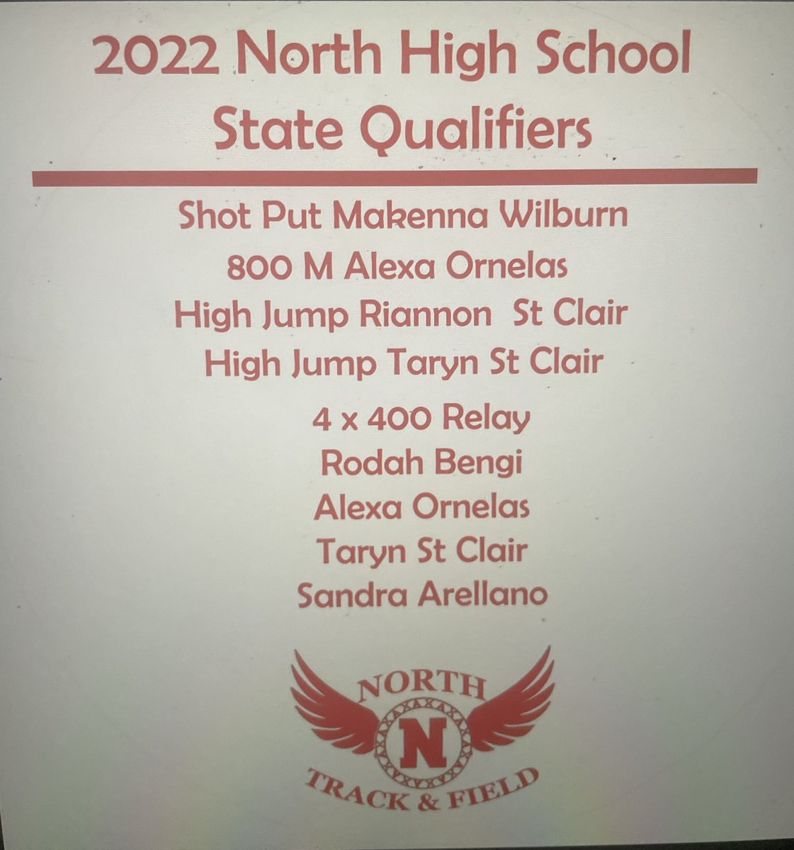 WNHS Track and Field tweet media