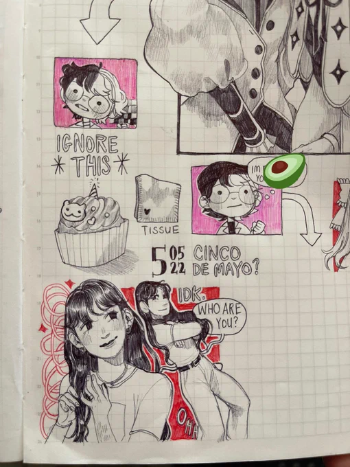 Sketchbook page folks 