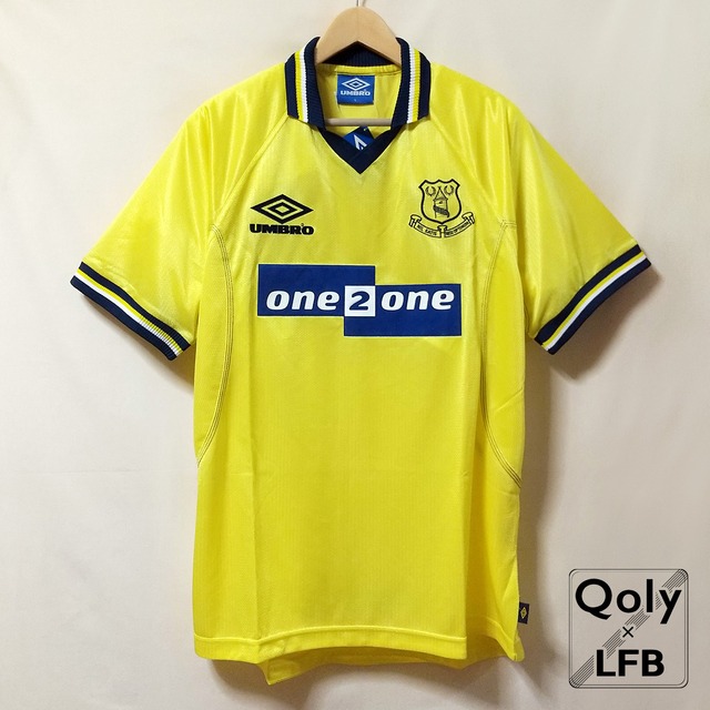 تويتر Qoly X Lfb Vintage على تويتر 商品ご案内です エヴァートン 1998 99 Umbro サード半袖 T Co 9pztts4ef8 エヴァートン のデッドストック 90年代のキットは時代が二回りして逆にオシャレな印象です 胸のメーカーロゴがレプリカと