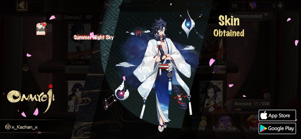 #Onmyoji# I got a brand new rare skin! Check it out and try your luck!