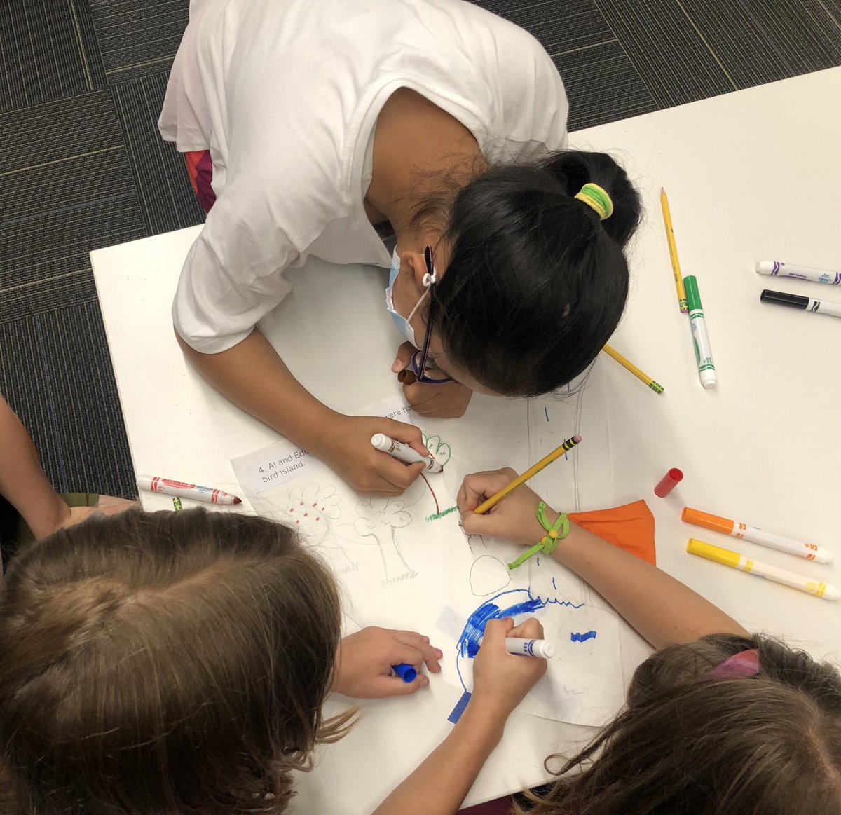 kathyanish's tweet photo. A special thanks Joette @HollymeadBooks for taking on @HornetNews grade 3 with story writing-Circle Story…the beginning @cwd4h @StephProvines #acps #imaginativeWriting #CollaborativeWriting #HeyAl https://t.co/DANnKFFCws