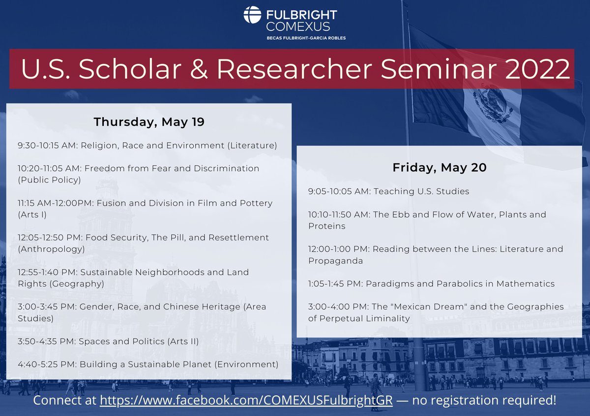 ColinaTeam's tweet photo. Fulbright Comexus Researcher and scholar seminars for STEM. 

⏰11:10 am - 12:50  pm EST on Friday 5/20

Connect via Facebook live:
https://t.co/R0JpAN9Gbs https://t.co/nvbFxCNvTk