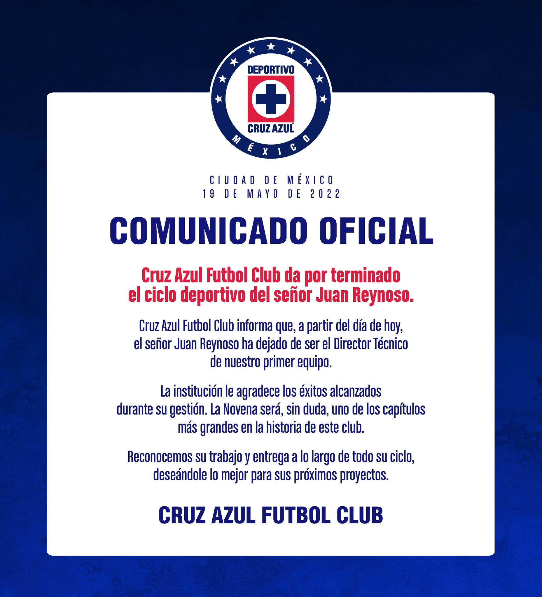 Cruz Azul Juan Reynoso