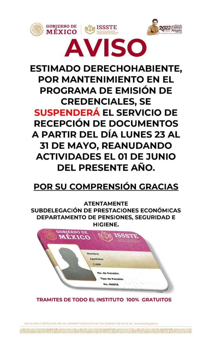 Seccion55SNTE's tweet photo. #preSNTE55

Aviso https://t.co/N532thgwnw