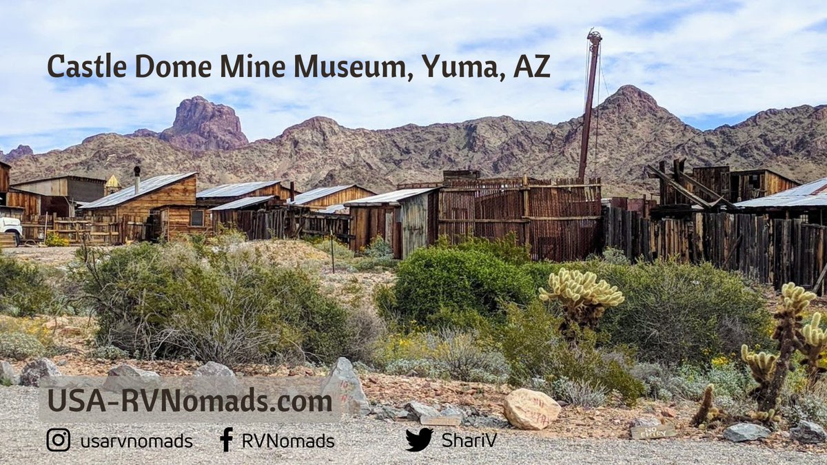 Imagine finding a lost city in the AZ desert. Castle Dome Museum sits on top the ghost town of Castle Dome City, barely changed since its founding. See 50 weather-beaten buildings &amp; experience genuine frontier history! Where to stay/what to do in Yuma: loom.ly/NKvBxrA