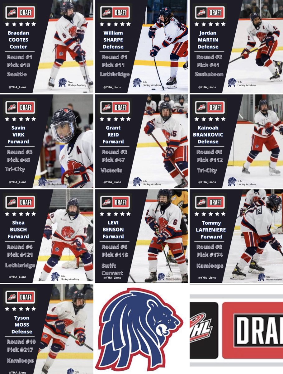 What a day!

Congrats to the 10 Lions drafted into the <a href="/TheWHL/">Western Hockey League</a> today!

What a great accomplishment! The entire Den is proud!! 

🦁 🦁🦁🦁🦁🦁🦁🦁🦁🦁