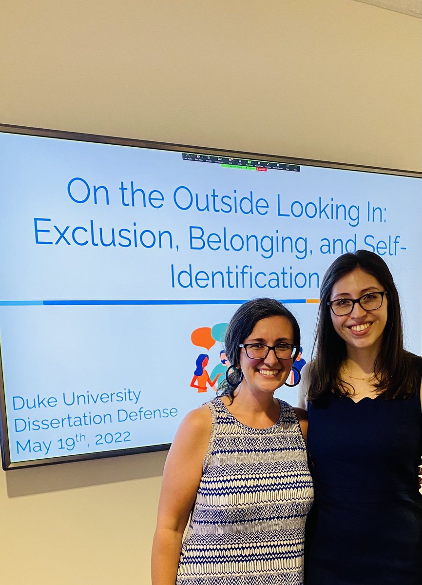 sarahegaither's tweet photo. I couldn’t be happier! 🤩 Introducing Dr. Brenda Straka for the first time! This is the first PhD I have directly mentored, and I can’t believe how fast five years has gone by! It has been a privilege working with you! #proudmentor #dukeidlab @DukePsychNeuro @DukeU https://t.co/fmLAFh0tFZ