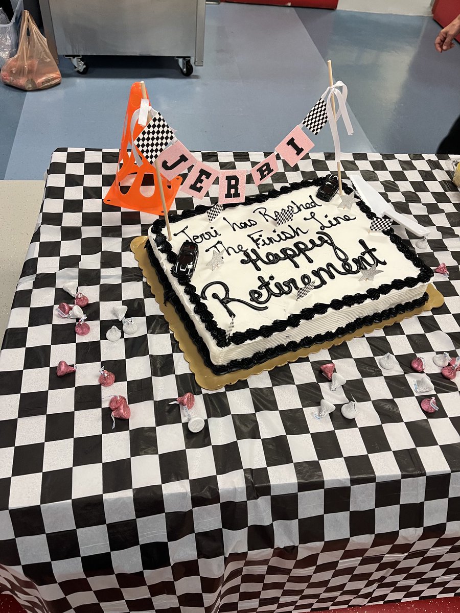 livelype's tweet photo. Special guest performance and previous students join to Congratulate Ms Jerri Johnson @jerrijohnson459⁩ on her Final Lap as she retires after 45 years of teaching! https://t.co/6x3CRwvNqR
