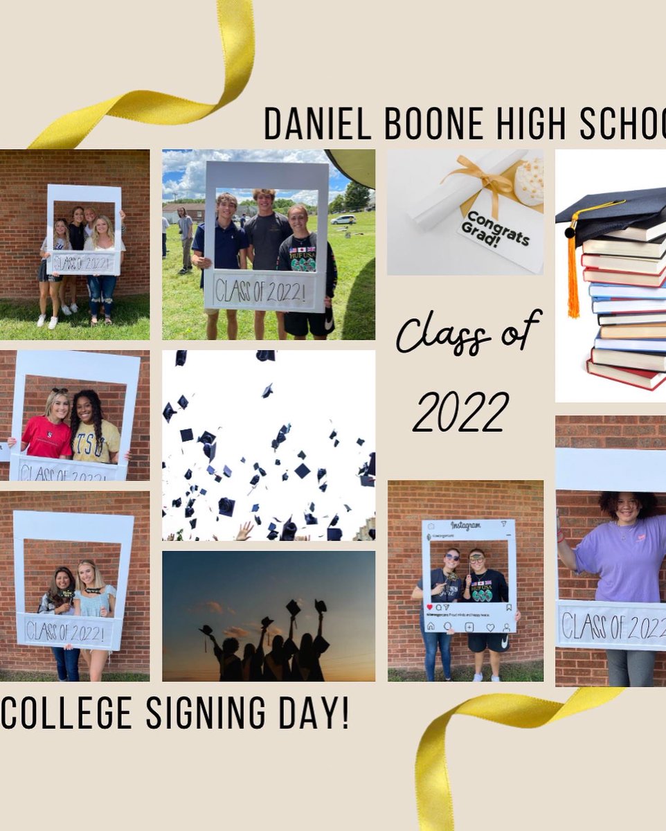 N_CARETN's tweet photo. Daniel Boone threw such an awesome Friday the 13th College Signing Day!! The seniors got to play so many outdoor games like corn hole, signed a banner, and took pictures with their friends while enjoying cupcakes. Congrats seniors!
#pathtocollege #tnsigningday https://t.co/ywiybPjS6n