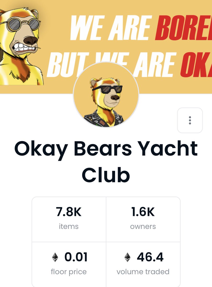 Lmfao who made these ?!! These actually look amazing. I don’t think either okay bears or bayc can dcma this right ?! 😂😂😂 this my only shot of getting a golden fur