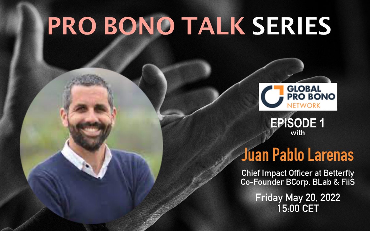 #PROBONO TALK SERIES Kick-off!
#GPBN in intimate conversations with world-class leaders building global networks and movements, implementing radical collaboration, and developing financially sustainable models with social impact. Let´s TALK. <a href="/JPLarenas/">Juan Pablo Larenas</a> <a href="/lmaldonado/">Leonardo Maldonado</a> <a href="/globalprobono/">Global ProBono</a>