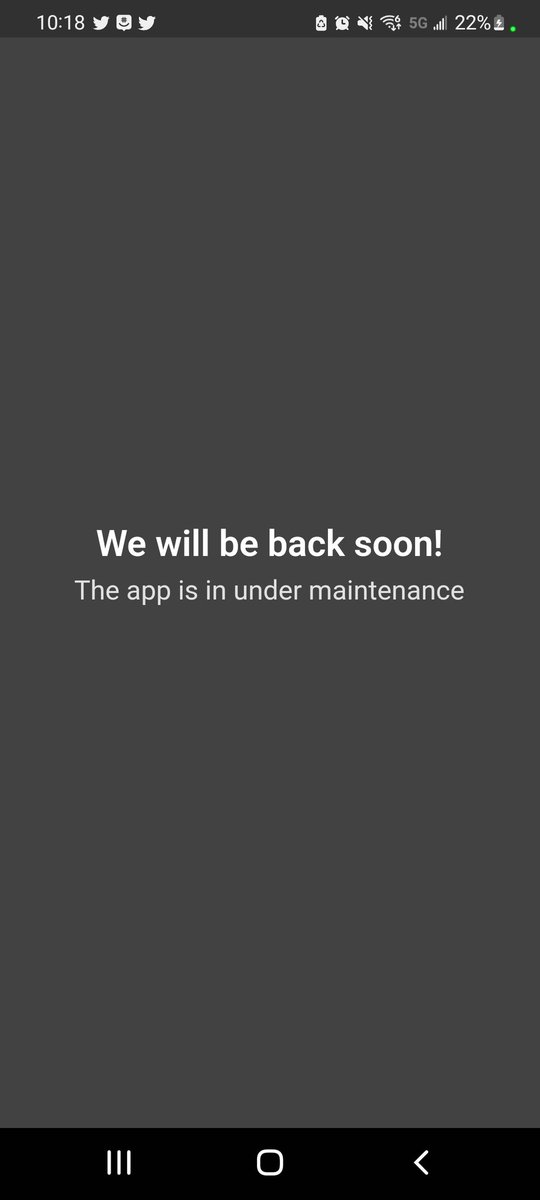 We'll be troubleshooting the app tonight! Apologies for the inconvenience while we figure out our issues.