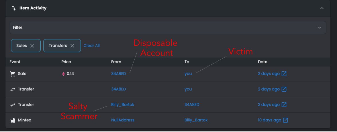 BolithoBoy's tweet photo. Disclaimer: Please do not do this to anyone. 

After hours of research, I finally bought in on @BBRCOfficial, even when the market is tanking. Now my investment and hard work are as good as gone.

Please help RT this so people are aware of this Opensea SCAM! https://t.co/PJpUZTjPs6