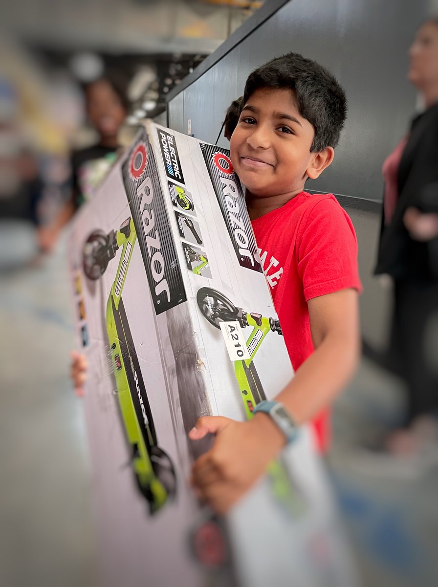 BissellPTA's tweet photo. Congratulations to Menul R. On winning the Motorized Razor Scooter at tonight’s Bissell Fun n Stuff Night!! https://t.co/taGkJrBBjC