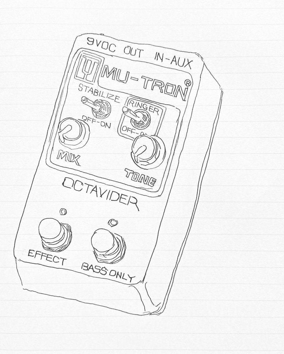 MODULATION___'s tweet photo. WORKS:MU-TRON "OCTAVIDER"
#art #artwork #drawing #handdrawing #pendrawing #contemporaryart #fineart #illust #illustration #illustrator #illustrationartists #effectspedals #mutron #mutronoctavider https://t.co/DnC6sx3eI0