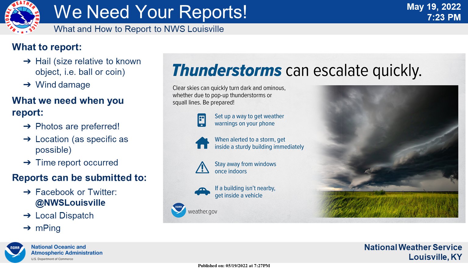 NWS Louisville on Twitter "Did you experience damaging winds or large