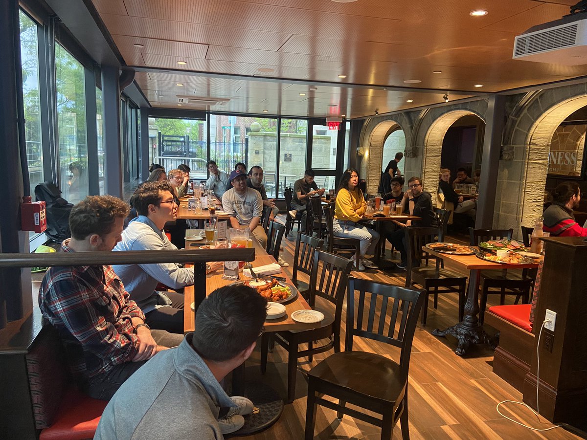 Emma Stowe (@emmajstowe) on Twitter photo Awesome turnout at <a href="/BUmechanobio/">CMTM, Boston University</a> first ever Trainees on Tap event hosted at the BU Pub with 5 min research presentations by <a href="/rohin_banerji/">Rohin Banerji</a> (<a href="/hadi_nia/">Hadi T. Nia</a> Lab), Neil Frings (<a href="/MorganLabBU/">Skeletal Mechanobiology & Biomechanics Lab</a>), Anthony Aggouras (<a href="/ConnizzoLab/">Connizzo Lab</a>), Joseph Hall (Suki Lab) and Brian Dawes (<a href="/KamenetskaLab/">Masha Kamenetska</a>)!! Awesome turnout at <a href="/BUmechanobio/">CMTM, Boston University</a> first ever Trainees on Tap event hosted at the BU Pub with 5 min research presentations by <a href="/rohin_banerji/">Rohin Banerji</a> (<a href="/hadi_nia/">Hadi T. Nia</a> Lab), Neil Frings (<a href="/MorganLabBU/">Skeletal Mechanobiology & Biomechanics Lab</a>), Anthony Aggouras (<a href="/ConnizzoLab/">Connizzo Lab</a>), Joseph Hall (Suki Lab) and Brian Dawes (<a href="/KamenetskaLab/">Masha Kamenetska</a>)!!